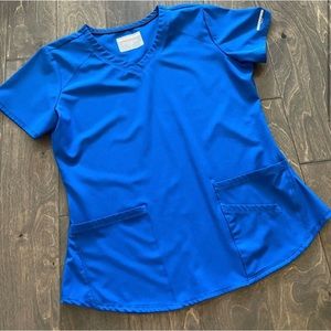 Royal blue sketcher scrub set